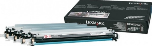 Набор фотобарабанов Lexmark C734X24G оригинальный для Lexmark C734/ C736/ C746/ C748/ X734/ X736/ X738/ X746/ X748, black, 4х20000 стр.