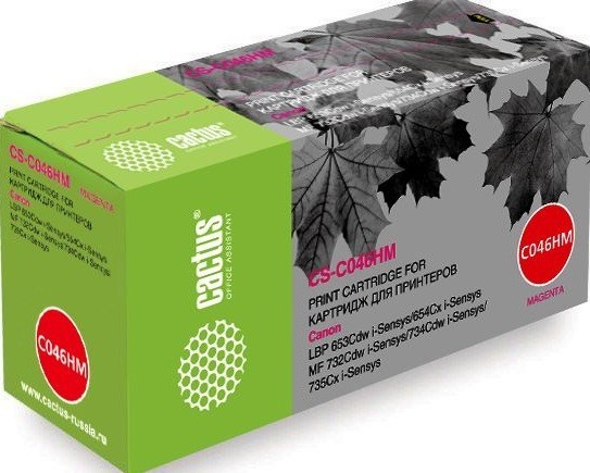 Картридж Cactus C046HM (CS-C046HM) для принтеров Canon LBP 653Cdw/ 654Cx/ MF732Cdw/ 734Cdw/ 735Cx пурпурный 5000 страниц