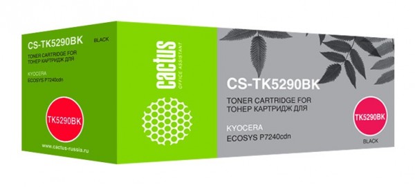 Картридж лазерный Cactus TK-5290K (CS-TK5290BK) для Kyocera Ecosys P7240cdn, черный, 17000стр.