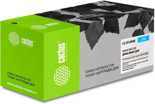 Блок фотобарабана Cactus CS-CF359AR голубой для Enterprice CLJ M855/M880 HP ч/б:30000стр.