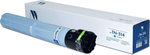 Картридж NV Print TN-514C (NV-TN-514C) для принтеров Konica Minolta bizhub C458/ C558/ C658, голубой, 26000 стр.