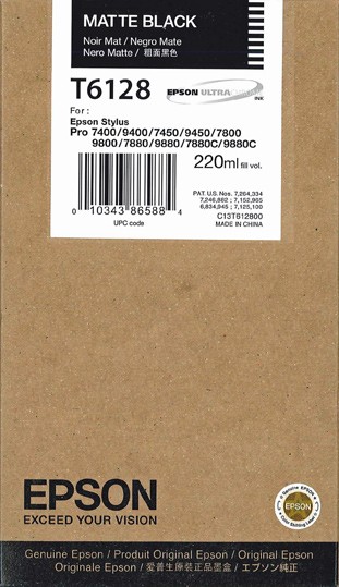 T6128/ C13T612800 Картридж Epson для Stylus Pro 7450/9450 220ml Matte Black