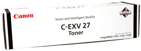 Картридж Canon C-EXV27 2784B002 Black оригинальный для Canon imagePRESS 1110/ 1125/ 1135, чёрный, 10000 стр.
