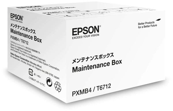 Емкость для отработанных чернил Epson T6712/ PXMB4 (C13T671200) Maintenance Box оригинальная для Epson WorkForce WF-6090/ 6590/ 8090/ 8590/ R5190/ R5690/ R8590D3/ R8590