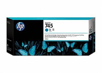 Картридж оригинальный HP 745 (F9K03A) для Designjet, голубой, 300 мл