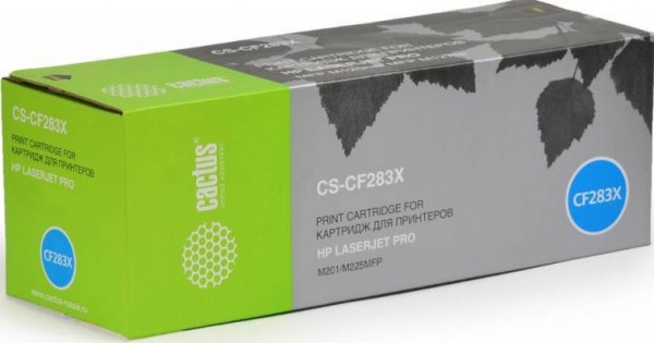 Картридж Cactus CF283X (CS-CF283X) для принтеров HP LaserJet Pro M225dn/ M201/ M202 черный 2200 страниц