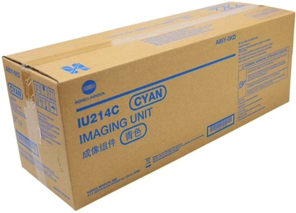 Блок проявки Konica-Minolta IU214C/ IU-214C/ A85Y-0KD/ A85Y0KD Cyan оригинальный для Konica-Minolta bizhub C227/ C287, голубой, 70000 стр.