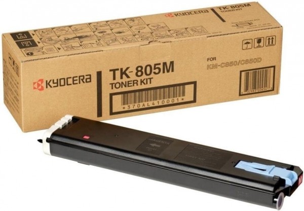 Картридж Kyocera TK-805M (370AL410) оригинальный для принтера Kyocera KM-C850/ C850D, magenta, 10000 страниц