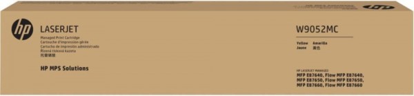 Картридж HP W9052MC Yellow оригинальный для принтера HP LaserJet Managed E87640/ E87650/ E87660, жёлтый, 52000 стр.