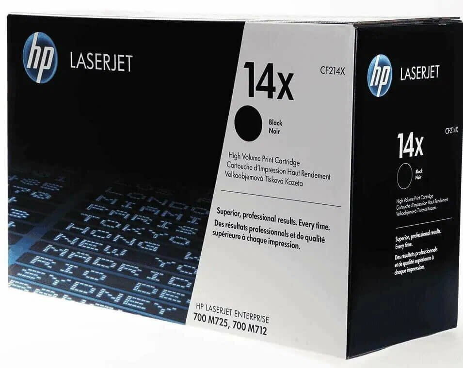 Картридж HP CF214X (14X) оригинальный для HP LaserJet Enterprise 700 M712n/ M712dn/ M712xh/ M725dn/ M725f/ M725z/ M725z+ , чёрный, увеличенный, 17500 страниц