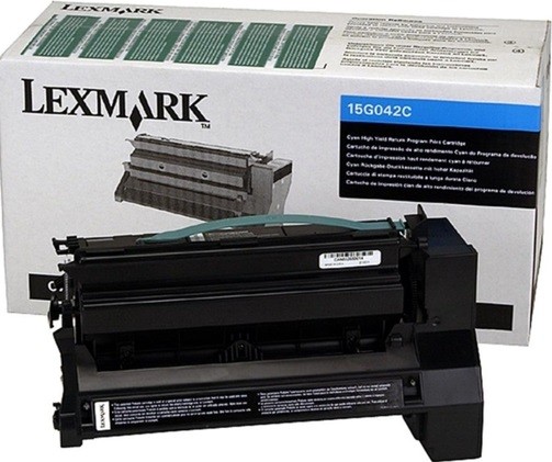Картридж Lexmark 15G042C оригинальный для Lexmark C752/ C762/ X752/ X762, Return Program, cyan, увеличенный, 15000 стр.