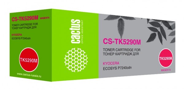 Картридж лазерный Cactus TK-5290M (CS-TK5290M) для Kyocera Ecosys P7240cdn, пурпурный, 13000стр.