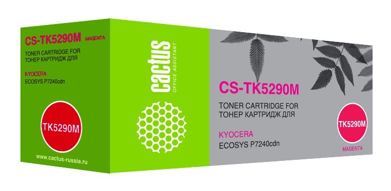 Картридж лазерный Cactus TK-5290M (CS-TK5290M) для Kyocera Ecosys P7240cdn, пурпурный, 13000стр.