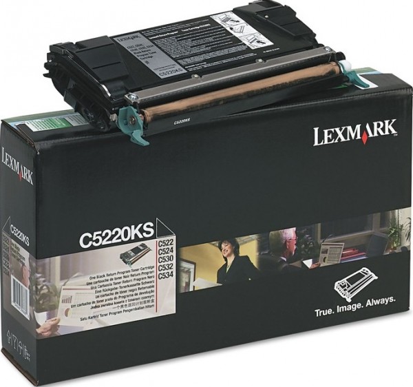 Картридж Lexmark C5220KS оригинальный для Lexmark C520/ C522/ C524/ C530/ C532/ C534, Return Program, black, 4000 стр.