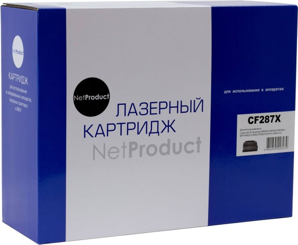 Картридж NetProduct CF287X (N-CF287X) (с чипом) для HP LJ M506dn/ M506x/ M527dn/ M527f/ M527c, увеличенный, 18K