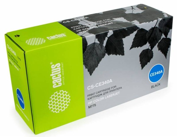 Картридж Cactus CE340A (CS-CE340A) для HP Color LaserJet M775, черный, 13 500 стр.