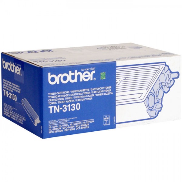 Картридж Brother TN-3130 (TN3130) оригинальный для Brother HL-5200/ HL-5240/ HL-5250/ HL-5270/ HL-5280 DCP-8060/ DCP-8065 MFC-8460/ MFC-8860/ MFC-8870 black (3 500 стр.)