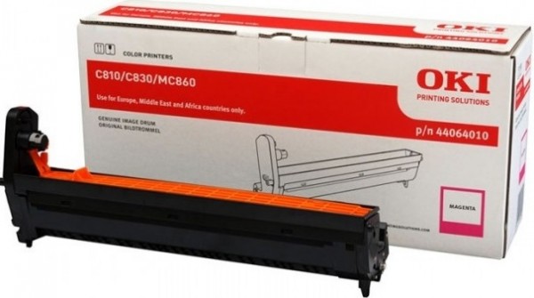 Фотобарабан OKI (44064010) оригинальный для принтера OKI C810/ C830/ MC860, пурпурный, 20000 стр.