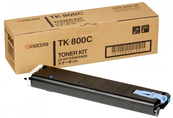 TK-800C (370PB5KL) оригинальный картридж Kyocera для принтера Kyocera FS-C8008DN/KM-C2520/KM-3225/KM-3232 cyan 10000 страниц