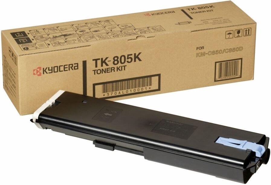 Картридж Kyocera TK-805K (370AL010) оригинальный для принтера Kyocera KM-C850/ C850D, black, 25000 страниц