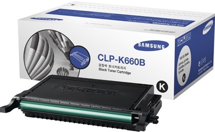 Картридж Samsung CLP-K660B для принтеров Samsung CLP-610DN/ 660N/ 660DN черный, оригинальный (5500 стр.)