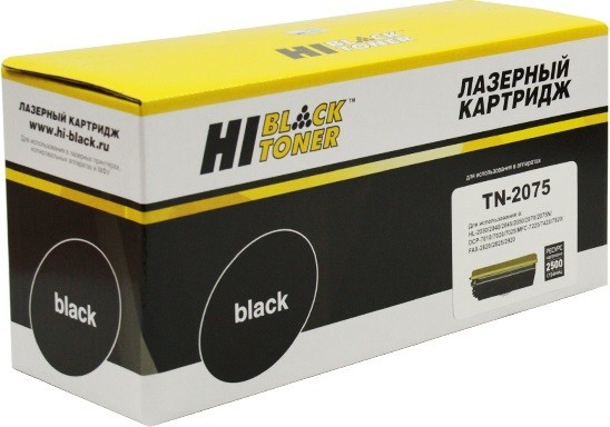 Картридж Hi-Black (HB-TN-2075) для Brother HL-2030/ 2040/ 2070/ 7010/ 7420/ 7820, 2,5K