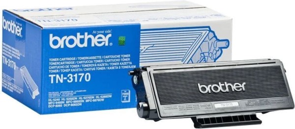 Картридж Brother TN-3170 (TN3170) оригинальный для Brother HL-5200/ HL-5240/ HL-5250/ HL-5270/ HL-5280 DCP-8060/ DCP-8065 MFC-8460/ MFC-8860/ MFC-8870 black (7 000 стр.)