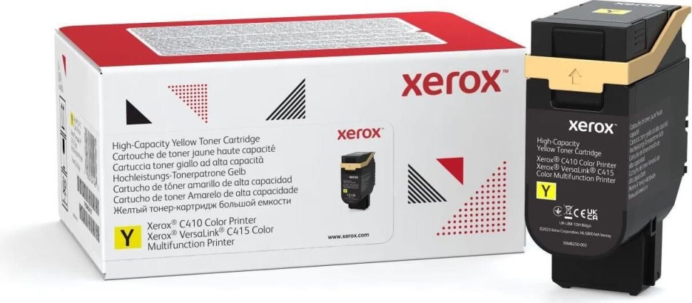 Картридж Xerox 006R04767 оригинальный для Xerox C410, VersaLink C415, жёлтый, увеличенный, 7000 стр.