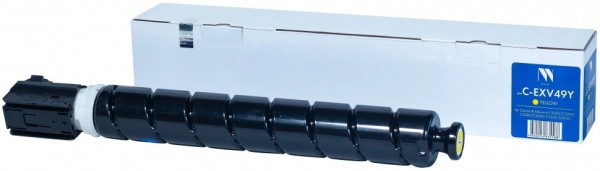 Картридж NV Print совместимый Canon C-EXV49 Yellow для принтеров iR ADV C3320/ 3320i/ 3325i/ 3330i/ 3530i/ 3525i/ 3520i, 19000 страниц