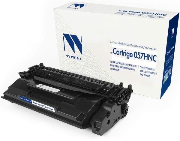 Картридж NV Print 057H (NV-057HNC) (без чипа, без гарантии) для Canon i-SENSYS LBP 223dw/ 226dw/ 228x/ MF443dw/ 445dw/ 446x/ 449x, увеличенный, 10000 стр.