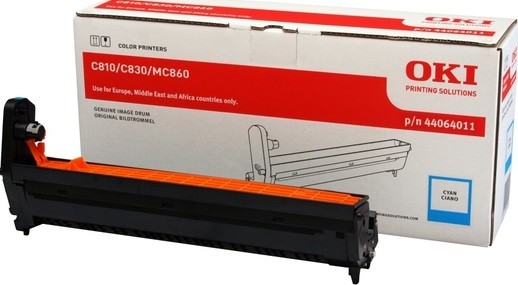 Фотобарабан OKI (44064011) оригинальный для принтера OKI C810/ C830/ MC860, голубой, 20000 стр.