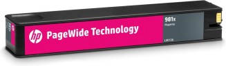 Картридж HP L0R10A (№981X) оригинальный для HP PageWide Enterprise Color 556dn/ 556xh/ 586dn/ 586f/ 586z, пурпурный, 10000 стр.