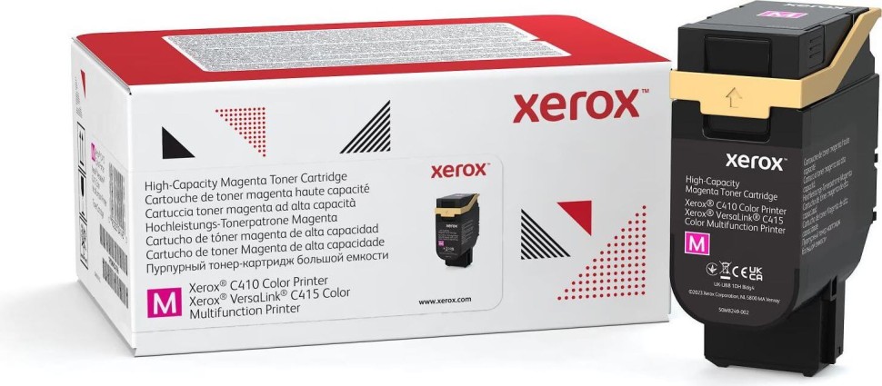 Картридж Xerox 006R04766 оригинальный для Xerox C410, VersaLink C415, пурпурный, увеличенный, 7000 стр.