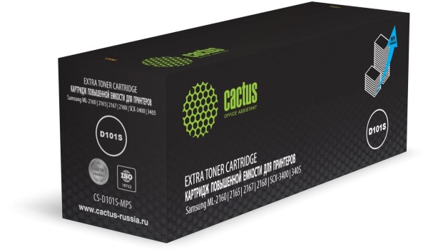 Картридж Cactus MLT-D101S (CS-D101S-MPS) для Samsung ML-2160/ 2165/ 2167/ 2168/ SCX-3400/ 3405, увеличенный, 5000 стр.