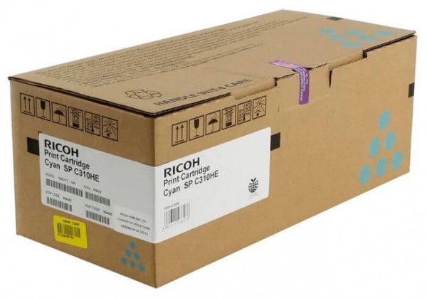 Картридж Ricoh SP C310HE (406480/407637) оригинальный для Ricoh Aficio SP C242SF/ C242DN, голубой (6 500 стр.)