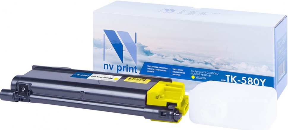 Картридж NVP  Kyocera желтый FS C5150DN TK-580Y