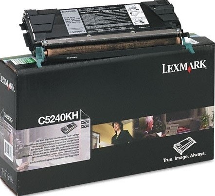 Картридж Lexmark C5240KH оригинальный для Lexmark C520/ C522/ C524/ C530/ C532/ C534, Return Program, black, увеличенный, 8000 стр.
