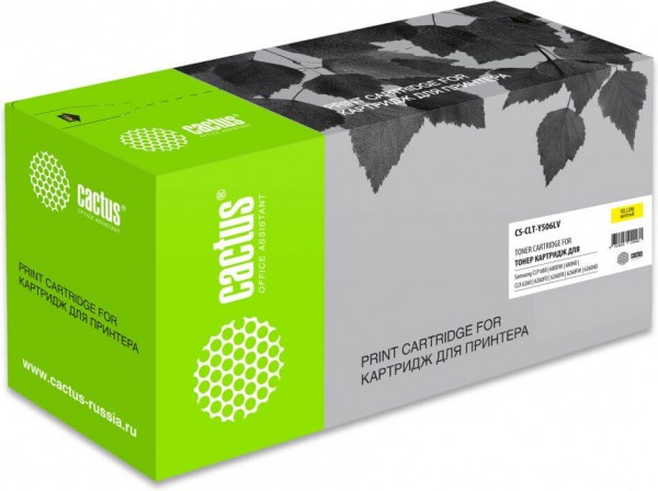 Картридж Cactus CLT-Y506LV (CS-CLT-Y506LV) для принтеров Samsung CLP 680/ CLX 6260/ 6260FD/ 6260FR желтый 3500 страниц