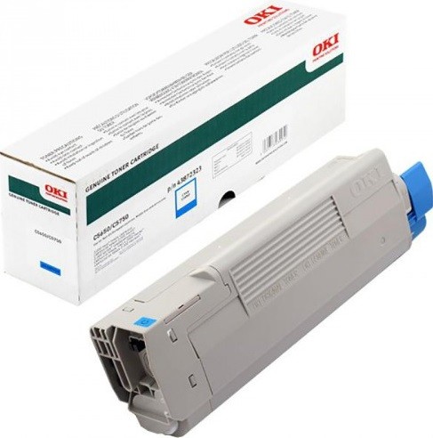 Картридж OKI (43872323/43872307) оригинальный для принтера OKI C5650/ C5750, голубой, 2000 стр.