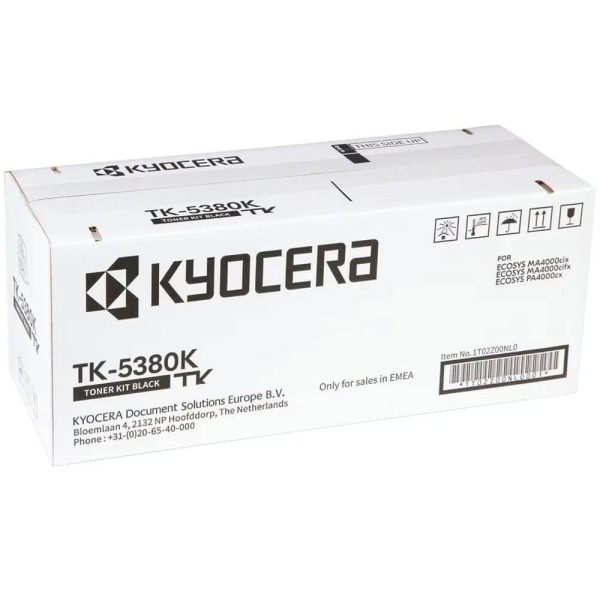 Картридж Kyocera TK-5380K (1T02Z00NL0) оригинальный для Kyocera ECOSYS PA4000cx/ MA4000cix/ MA4000cifx, чёрный, 13000 стр.