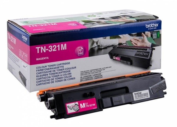 Картридж Brother TN-321M (TN321M) оригинальный для Brother HLL8250CDN/ MFCL8650CDW magenta (1 500 стр.)