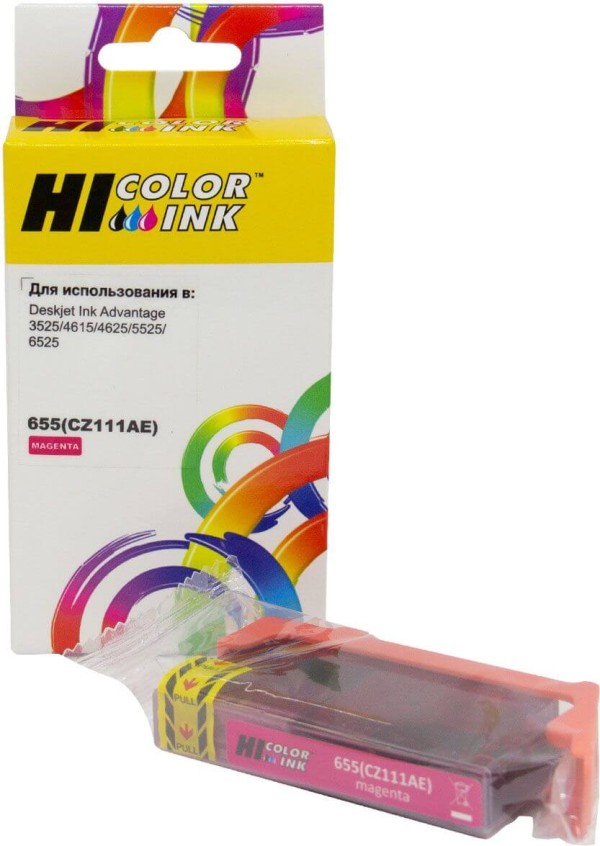 Картридж Hi-Black (HB-CZ111AE) для HP DJ IA 3525/ 5525/ 4515/ 4525, №655, M