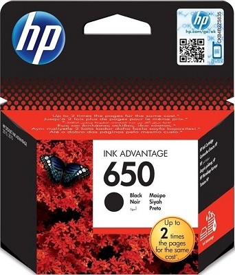 Картридж HP №650 (CZ101AE) Black для HP DJ Ink Advantage 2515/ 2515 All-in-One, чёрный