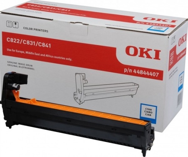 Фотобарабан OKI (44844407) оригинальный для принтера OKI C831/ C841/ C822, голубой, 30000 стр.