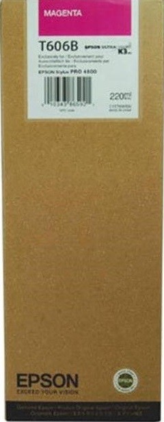 T606B/ C13T606B00 (magenta) Картридж Epson оригинальный для Stylus Pro 4800, пурпурный, 220ml