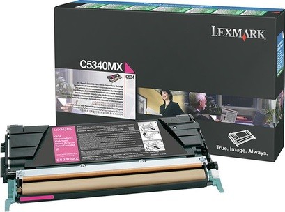 Картридж Lexmark C5340MX оригинальный для Lexmark C534, Return Program, magenta, увеличенный, 7000 стр.