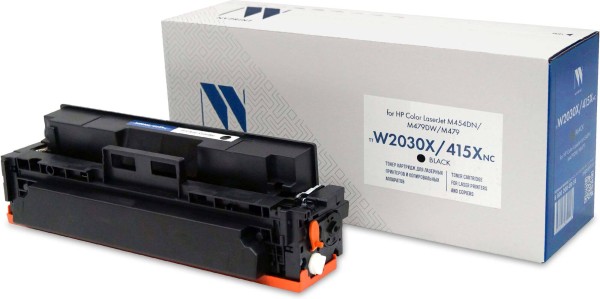 Картридж NV Print W2030X 415X Черный (БЕЗ ЧИПА) (БЕЗ ГАРАНТИИ) для принтеров HP LaserJet Pro M454dn/ M454dw/ M479fdw/ M479fnw/ M479dw/ M479fdn, 7500 страниц