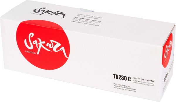 Картридж Sakura TN-230C для Brother 9320CW/ MFC-9120CN/ 3070CW/ HL-3040CN/ DCP-9010CN, голубой, 1400k