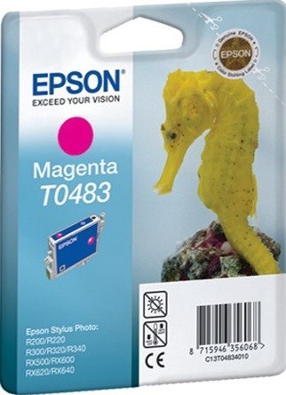 C13T04834010 Картридж Epson T0483 для St.R200/300/RX500/600/620 (красный) (cons ink)