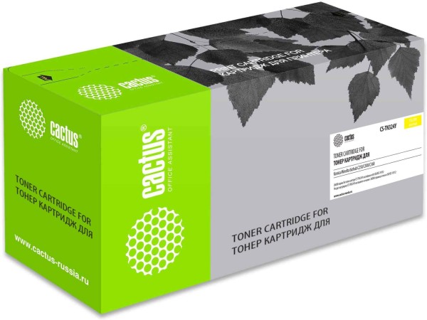 Картридж Cactus TN-324Y (CS-TN324Y) для Konica Minolta bizhub C258/ C308/ C368, жёлтый, 26000 стр. 